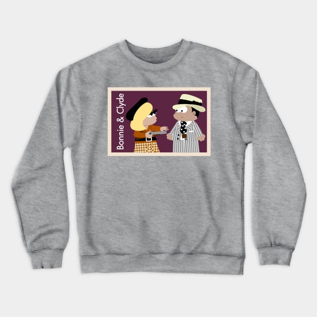 Bonnie And Clyde Crewneck Sweatshirt by soniapascual